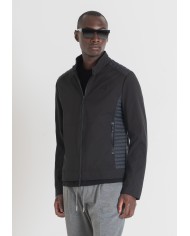 Antony Morato Chaqueta Slim Fit de tejido técnico con aplicaciones en contraste
