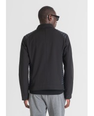 Antony Morato Chaqueta Slim Fit de tejido técnico con aplicaciones en contraste