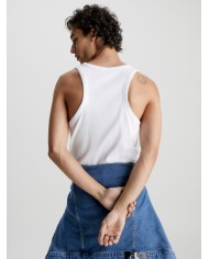 Calvin Klein Camiseta Logo Tab Racer Back Tank Top