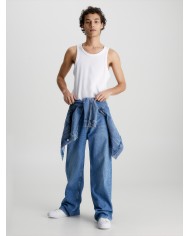 Calvin Klein Camiseta Logo Tab Racer Back Tank Top