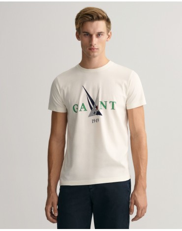Gant Camiseta con estampado Sail 2003163