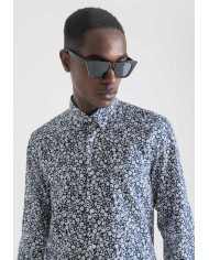 Antony Morato Camisa Slim Fit de Algodón «SOFT-TOUCH» con microestampado floral integral