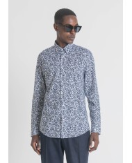 Antony Morato Camisa Slim Fit de Algodón «SOFT-TOUCH» con microestampado floral integral