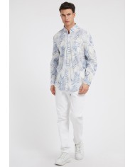 Guess Camisa LS Collins AOP Shirt