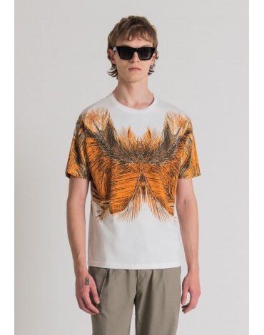 Antony Morato Camiseta Regular Fit de puro algodón con estampado de palmeras