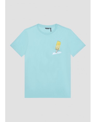 Antony Morato Camiseta Regular Fit puro algodón con estampado de helado