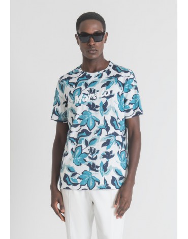 Antony Camiseta Regular Fit puro algodón estampado floral integral