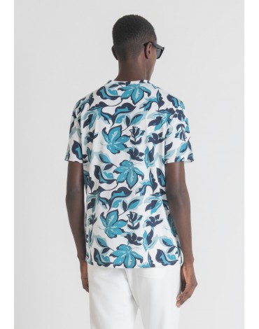 Antony Camiseta Regular Fit puro algodón estampado floral integral