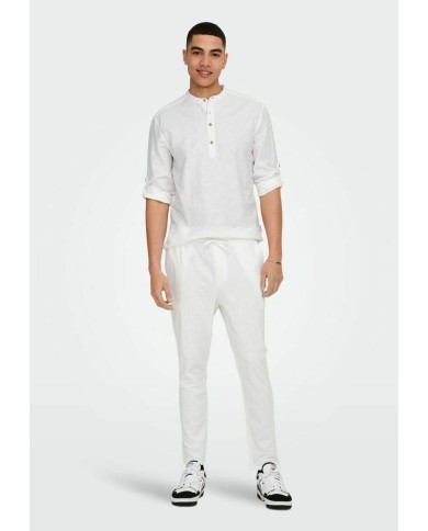 Only&Sons Pantalón Lino ONSLINUS CROP 0007 COT LIN PNT NOOS 22024966