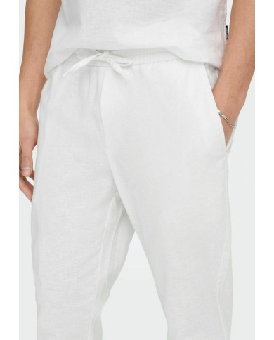 Only&Sons Pantalón Lino ONSLINUS CROP 0007 COT LIN PNT NOOS 22024966