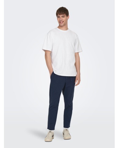 Only&Sons Pantalón Lino ONSLINUS CROP 0007 COT LIN PNT NOOS 22024966