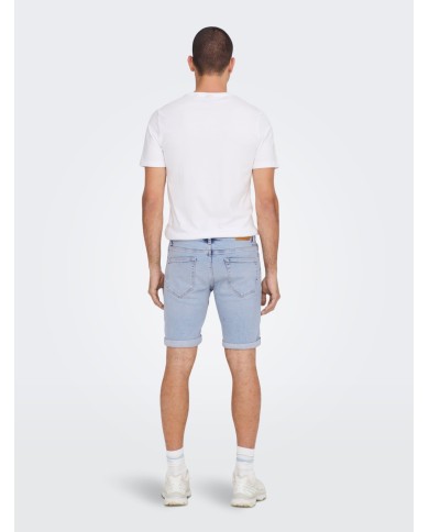 Only&Sons Pantalón vaquero corto Onsply Light Blue 5189 Shorts NOOS  22025189
