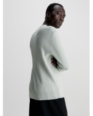 Calvin Klein Jersey Two Tone Texture Sweater