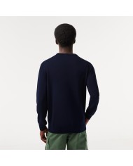 Lacoste Jersey en algodón ecológico con cuello redondo