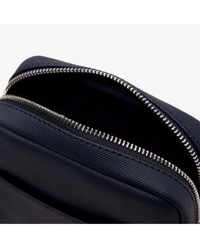 Lacoste Bandolera vertical de hombre Classic efecto piqué