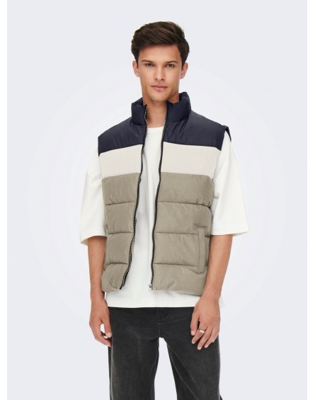 Only&Sons Chaleco Onsmelvin Life Puffer VEST OTW VD