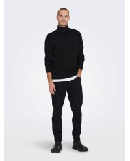 Only&Sons Jersey Onsphil Reg 12 Struc Roll Neck Hnit NOOS