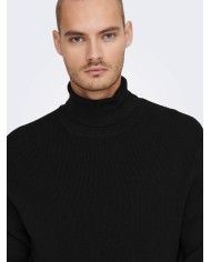 Only&Sons Jersey Onsphil Reg 12 Struc Roll Neck Hnit NOOS
