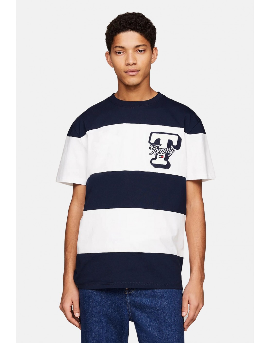 Tommy Jeans Camiseta TJM Reg T Letter Cut&Sew Tee