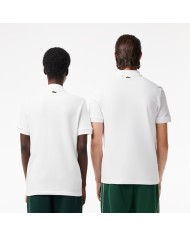 Lacoste Polo en piqué de elástico con estampado de la marca