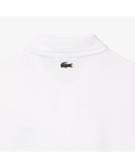 Lacoste Polo en piqué de elástico con estampado de la marca