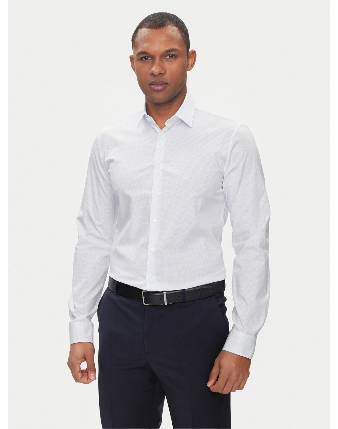 Calvin Klein Camisa Geometric Print Slim Shirt