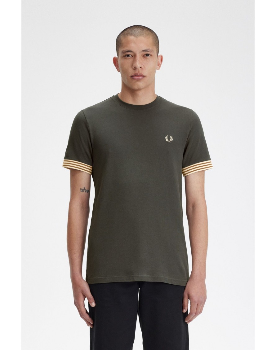 Fred Perry Camiseta con puños a rayas