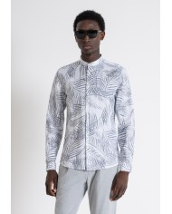 Antony Morato Camisa "SEOUL" Slim Fit de lino estampada