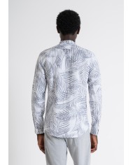 Antony Morato Camisa "SEOUL" Slim Fit de lino estampada