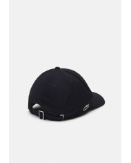 Lacoste Gorra de béisbol en sarga de algodón con bordados 3D