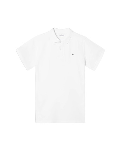 Silbon Polo clásico liso blanco