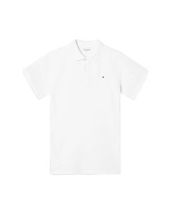 Silbon Polo clásico liso blanco