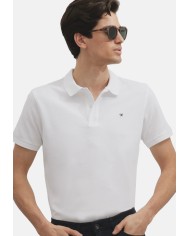 Silbon Polo clásico liso blanco
