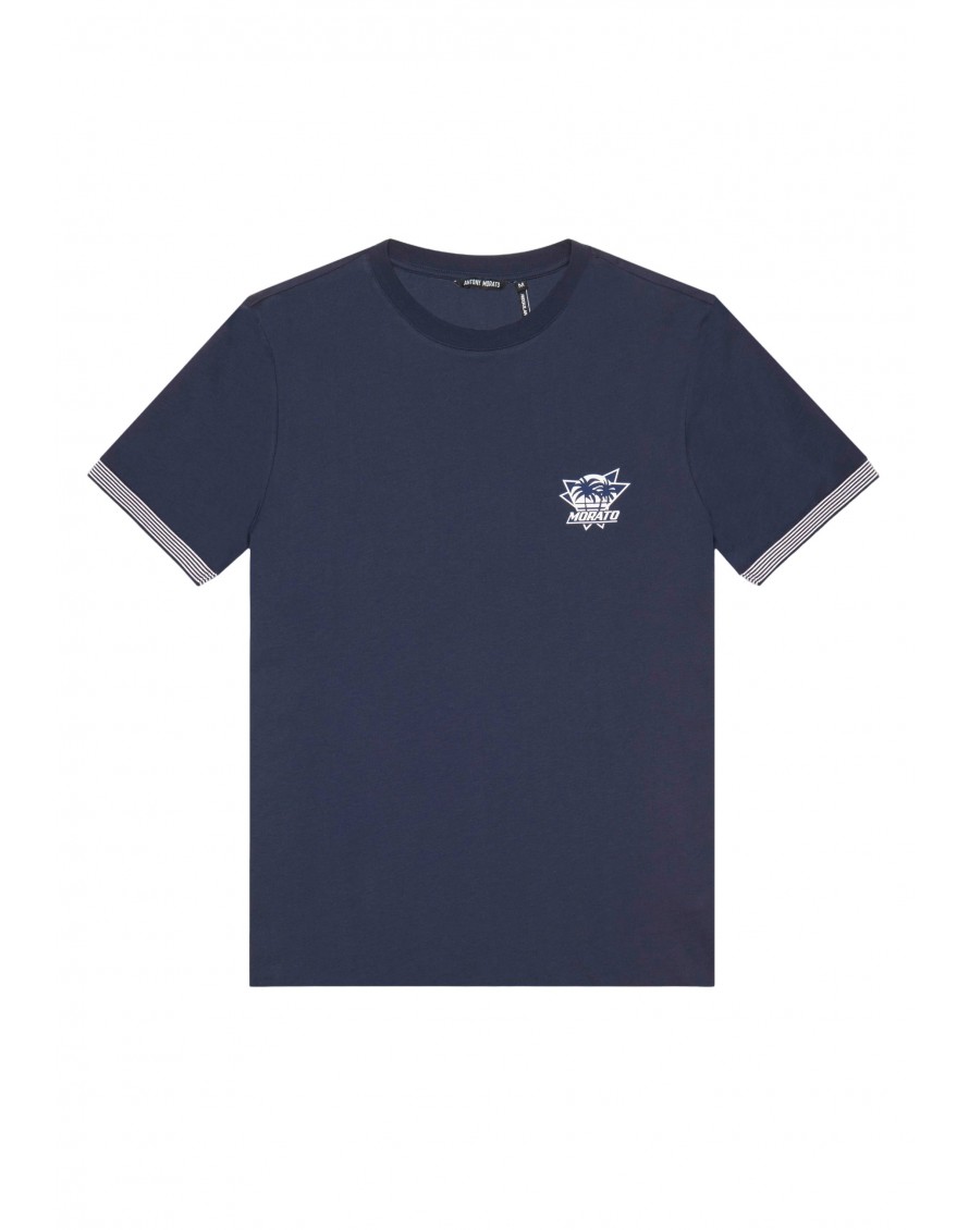 Antony Morato Camiseta Regular Fit en algodón con logo engomado