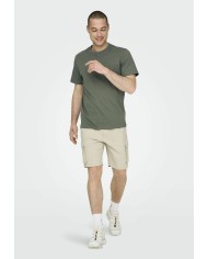 Only&Sons Bermudas Cargo Onssinus Cargo 0007 Cot Lin Shorts
