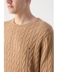 Tommy Hilfiger Jersey Classic Cotton Cable Crew Neck