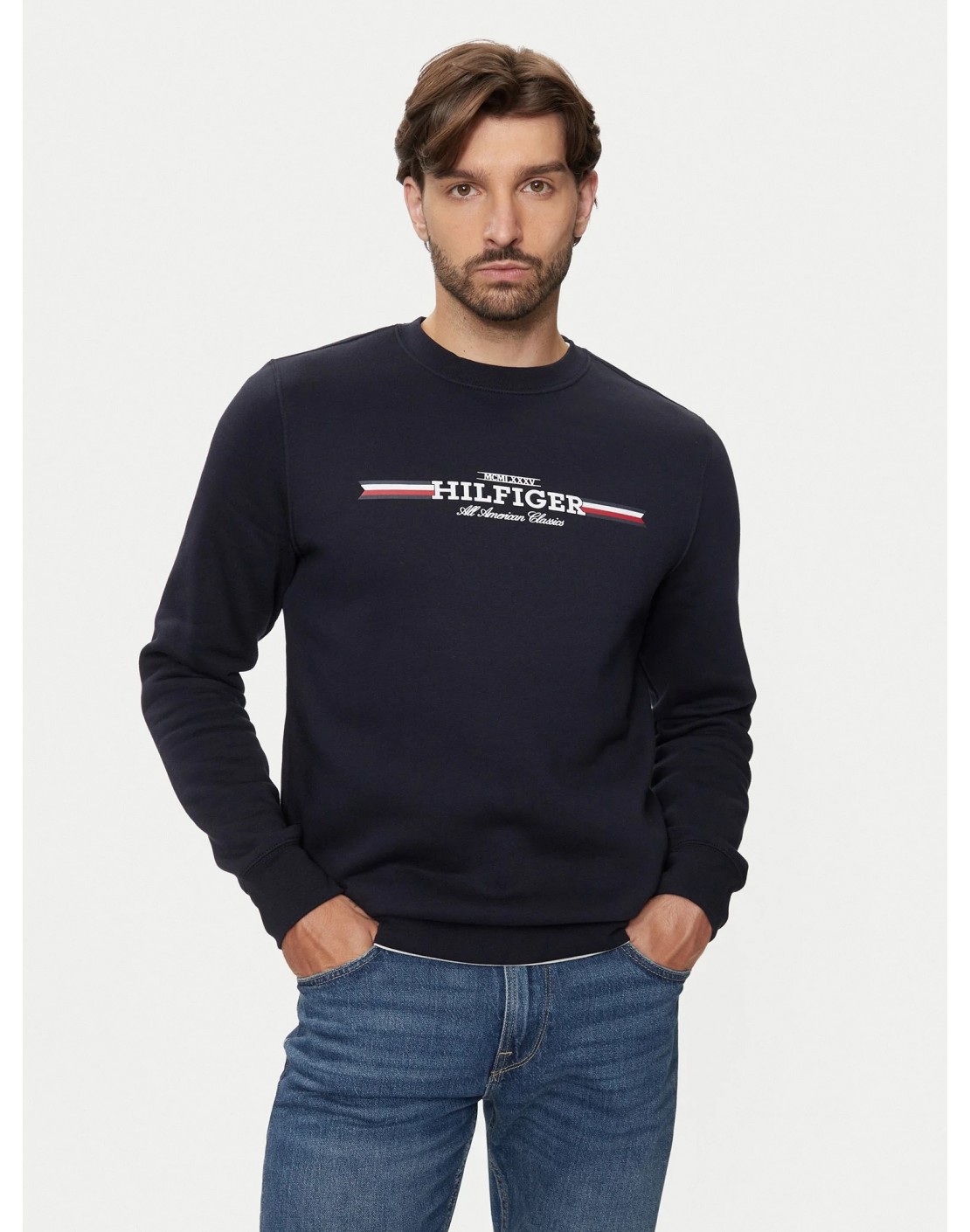 Tommy Hilfiger Sudadera Hilfiger Stripe Sweatshirt