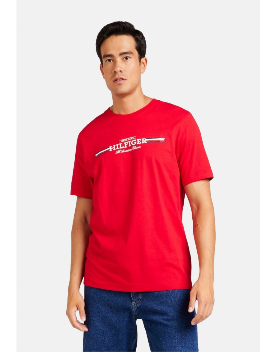 Tommy Hilfiger Camiseta Hilfiger Chest Stripe Tee