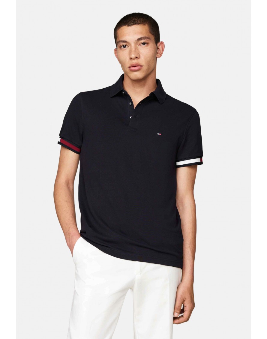 Tommy Hilfiger Polo Flag Cuff Slim Fit Polo