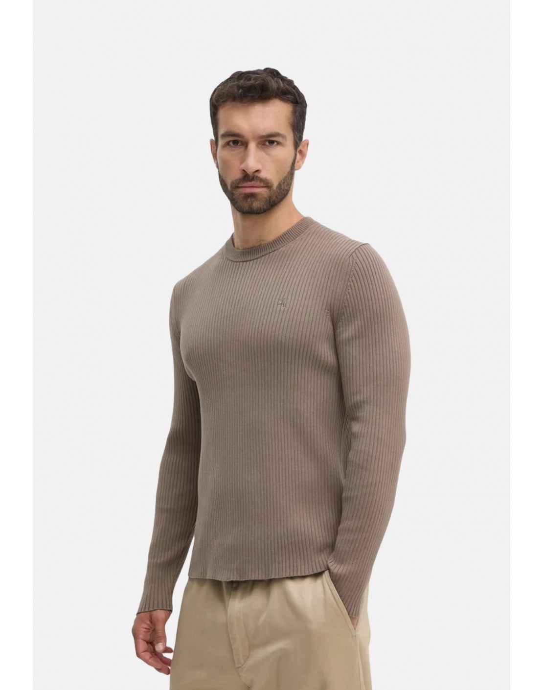 Calvin Klein Jersey Slim Rib Sweater