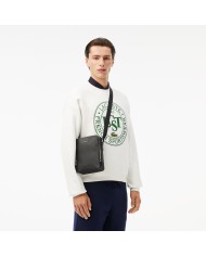 Lacoste Bolso vertical para cámara unisex Chantaco en piel cosida mate