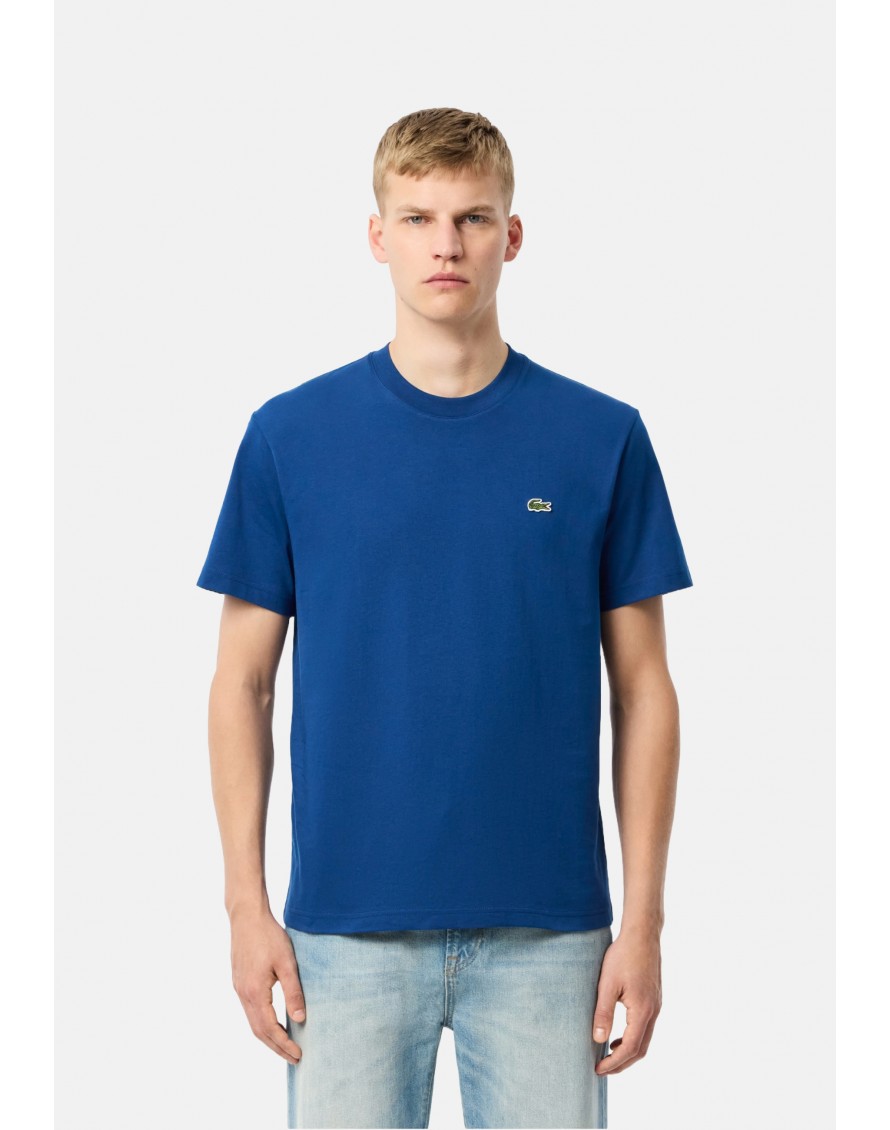 Lacoste Camiseta de corte clásico de punto de algodón