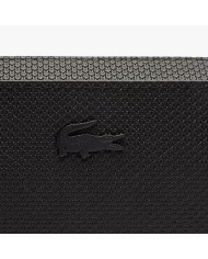 Lacoste Cloutch Chantaco de piel piqué con cremallera