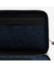 Lacoste Cloutch Chantaco de piel piqué con cremallera