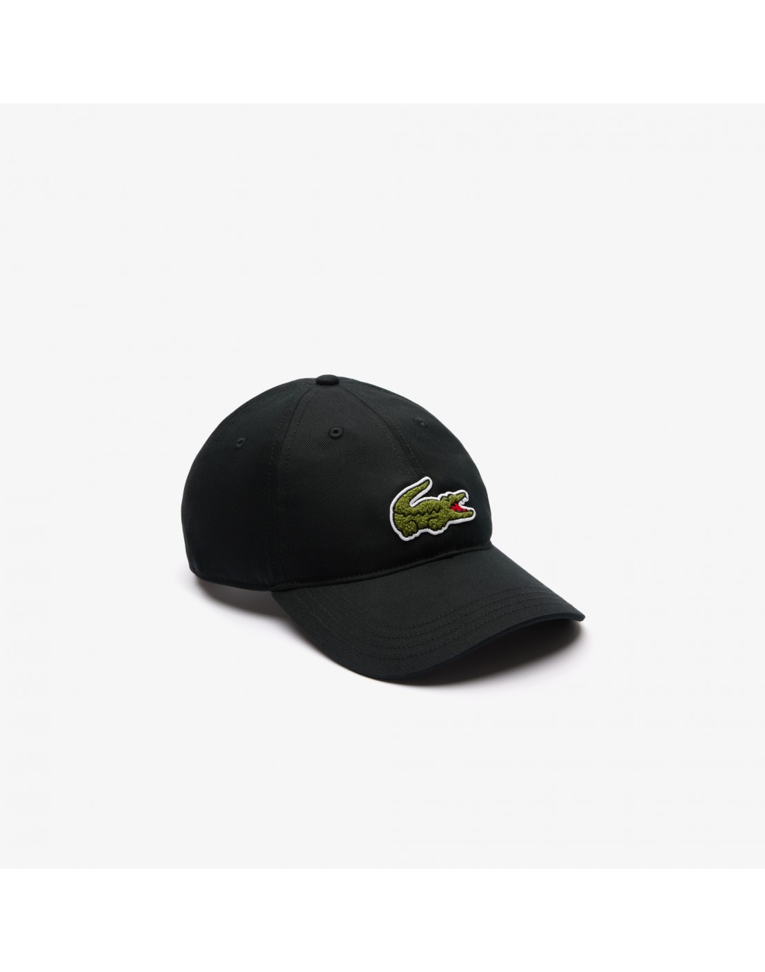 Lacoste Gorra de sarga con insignia de cocodrilo