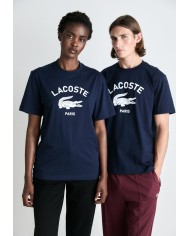 Lacoste Camiseta de algodón con estampado exclusivo