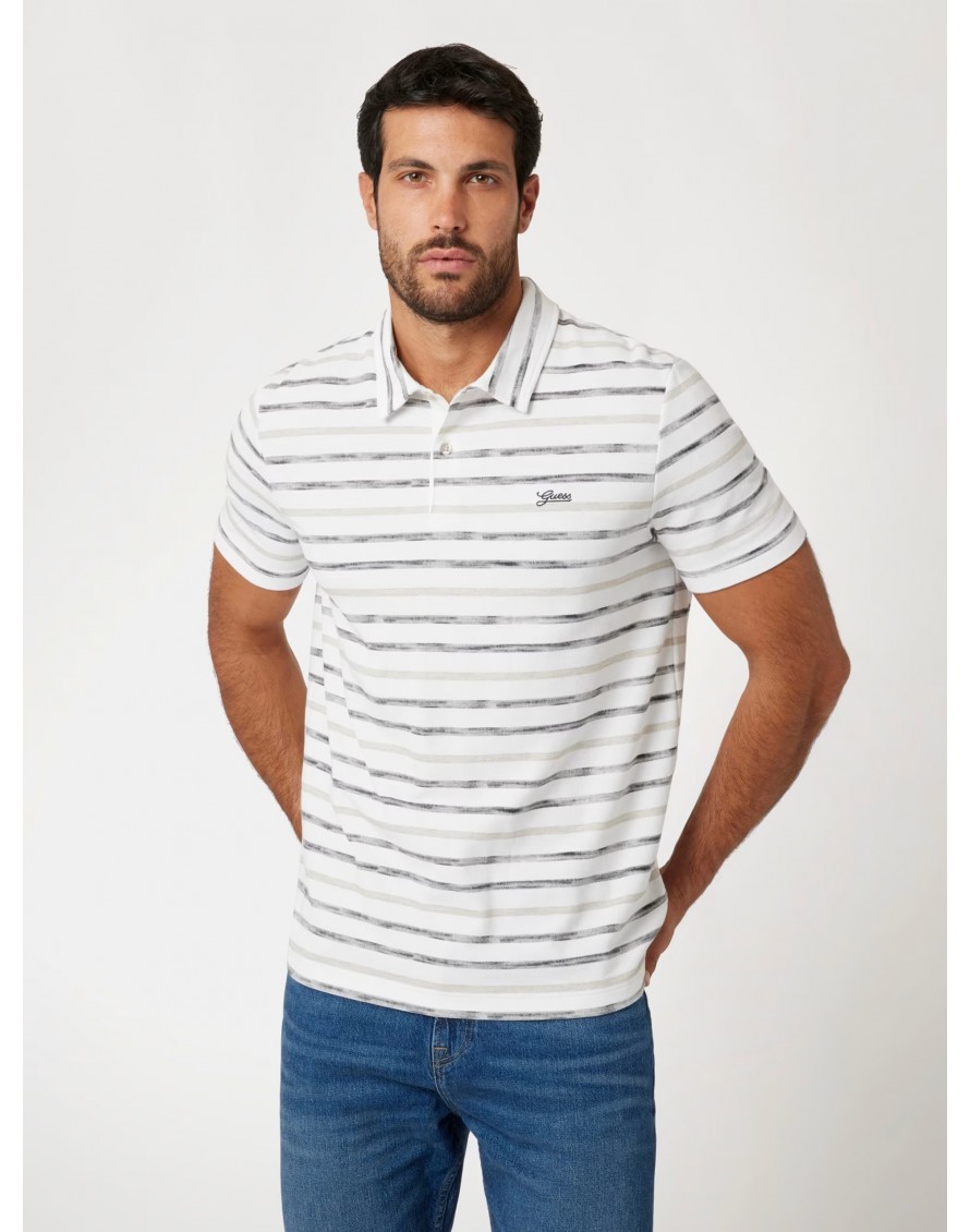 Guess Polo Printed Stripes SS Polo