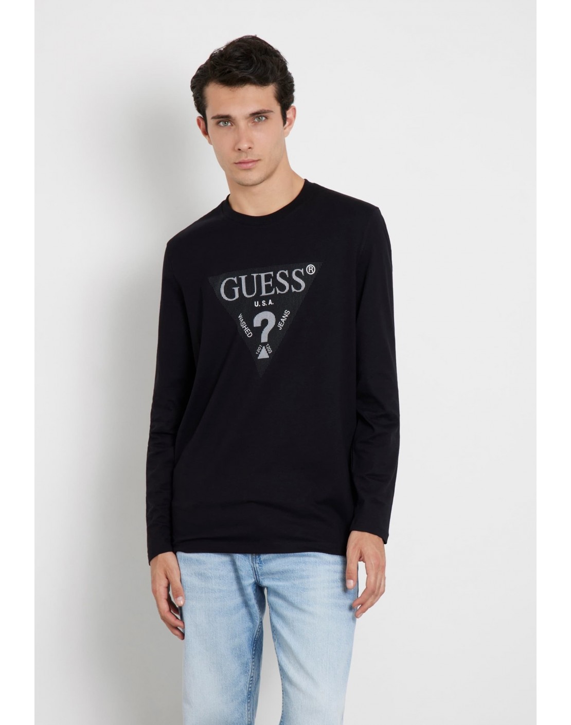 Guess Camiseta LS Triangle Tee