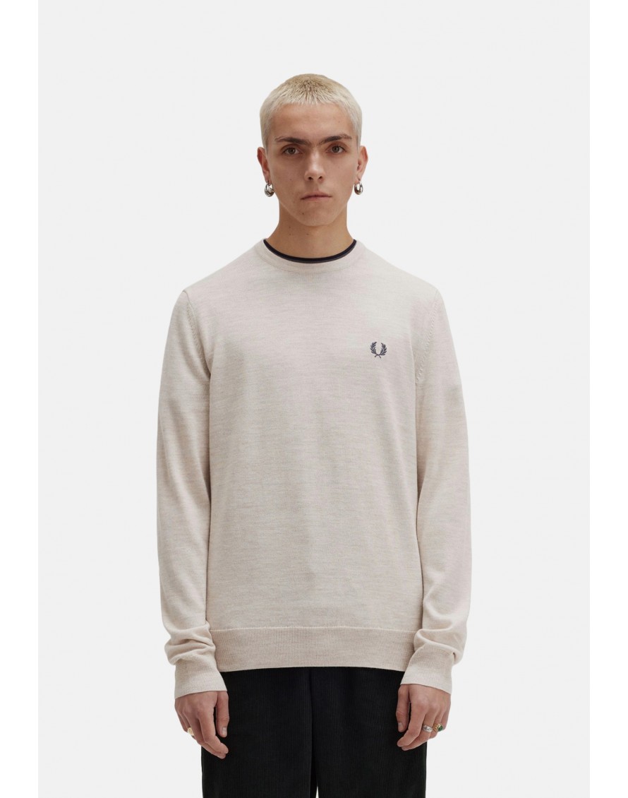 Fred Perry Jersey Classic Crew Neck Jumper