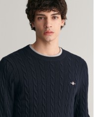 Gant Jersey Cotton Cable C-Neck
